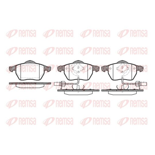 0390.52 - Brake Pad Set, disc brake 