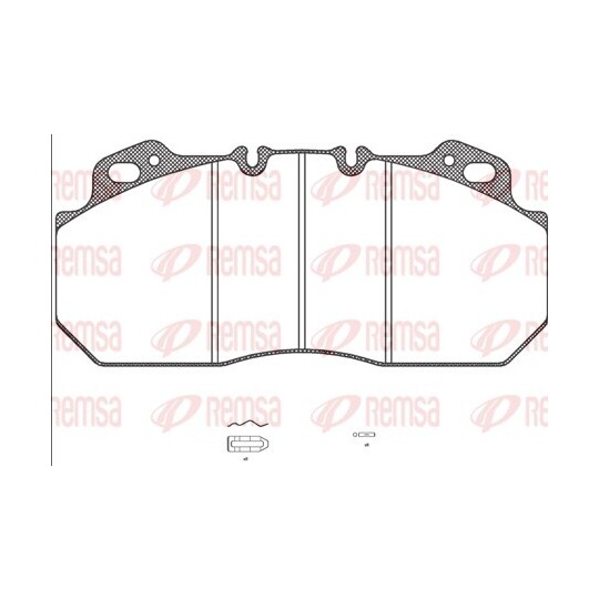 JCA 622.00 - Brake Pad Set, disc brake 