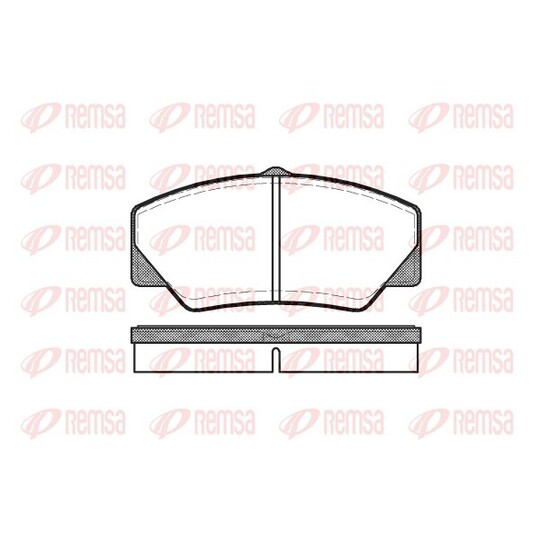 0206.00 - Brake Pad Set, disc brake 