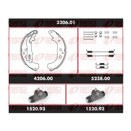 3206.01 - Brake Kit, drum brake 