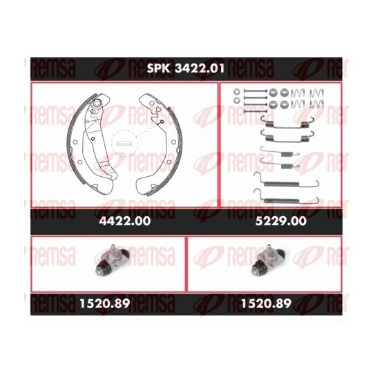 SPK 3422.01 - Bromssats, trumbroms 