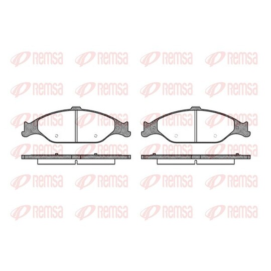 0760.00 - Brake Pad Set, disc brake 