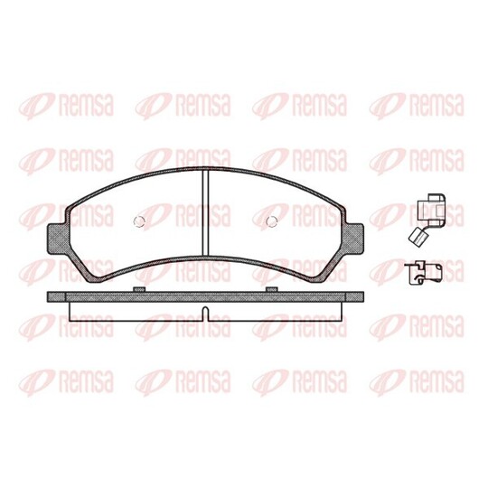 0688.00 - Brake Pad Set, disc brake 