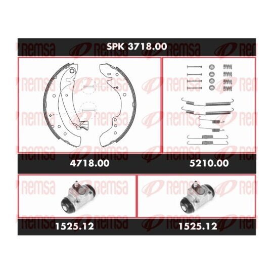 SPK 3718.00 - Brake Kit, drum brake 