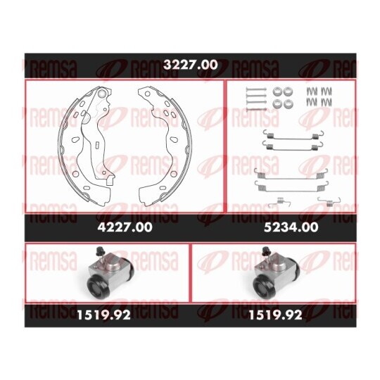 3227.00 - Brake Kit, drum brake 