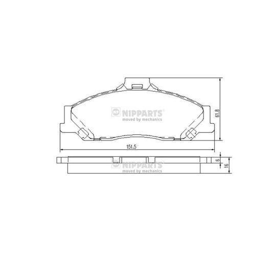 J3603053 - Brake Pad Set, disc brake 