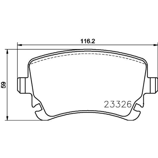 8DB 355 024-961 - Brake Pad Set, disc brake 