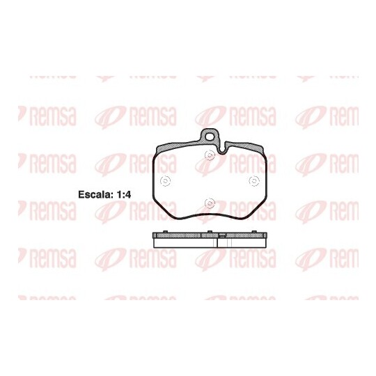 1400.00 - Brake Pad Set, disc brake 