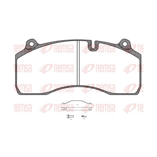 JCA 1306.00 - Brake Pad Set, disc brake 