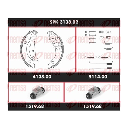 SPK 3138.02 - Brake Kit, drum brake 