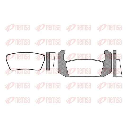 0041.00 - Brake Pad Set, disc brake 