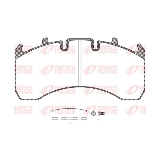 JCA 1156.00 - Brake Pad Set, disc brake 