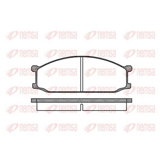 0136.00 - Brake Pad Set, disc brake 