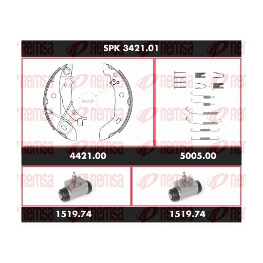 SPK 3421.01 - Brake Kit, drum brake 