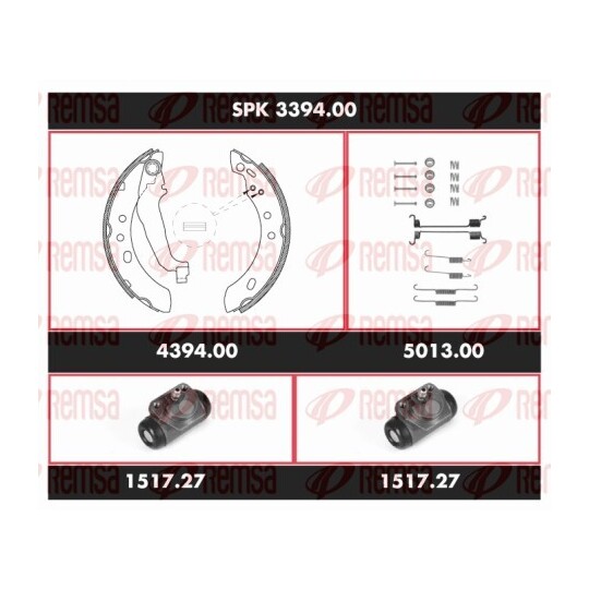 SPK 3394.00 - Brake Kit, drum brake 