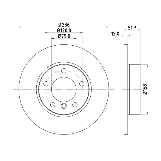 8DD 355 102-561 - Bromsskiva 