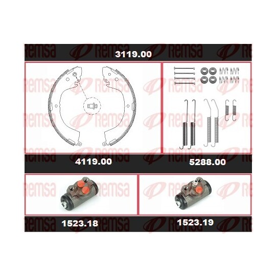 3119.00 - Brake Kit, drum brake 