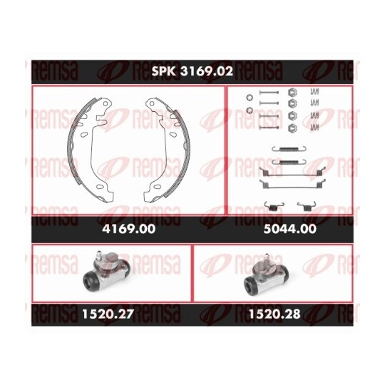 SPK 3169.02 - Brake Kit, drum brake 