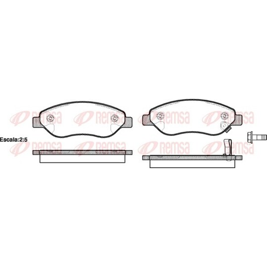 1276.01 - Brake Pad Set, disc brake 