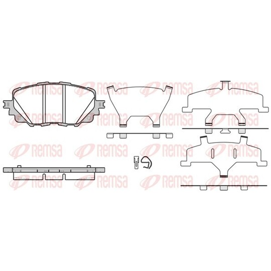 1708.00 - Brake Pad Set, disc brake 