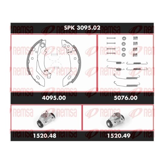 SPK 3095.02 - Bromssats, trumbroms 