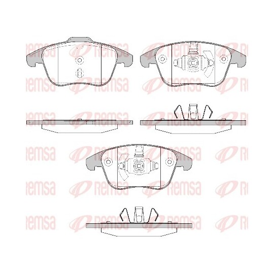 1249.50 - Brake Pad Set, disc brake 