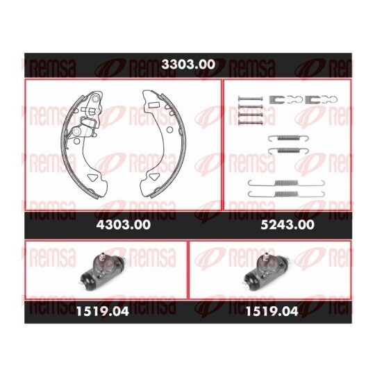 3303.00 - Brake Kit, drum brake 