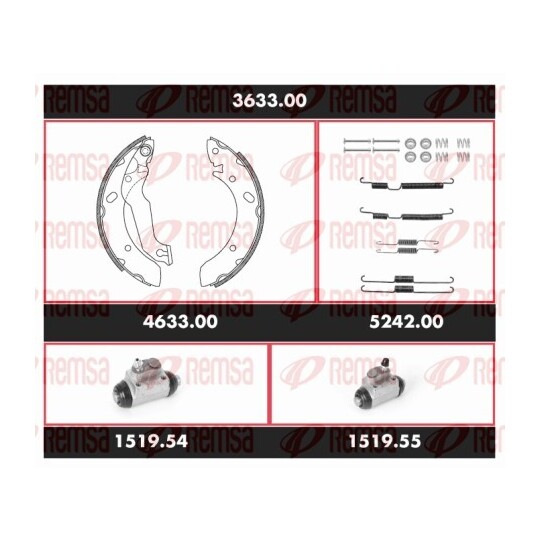 3633.00 - Brake Kit, drum brake 