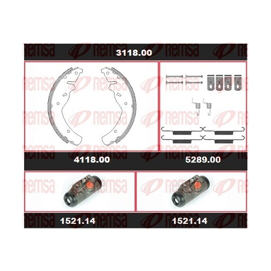 3118.00 - Brake Kit, drum brake 