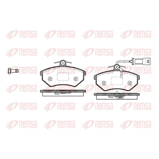 0134.52 - Brake Pad Set, disc brake 