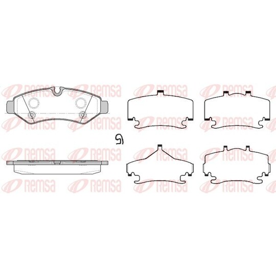 1867.00 - Brake Pad Set, disc brake 