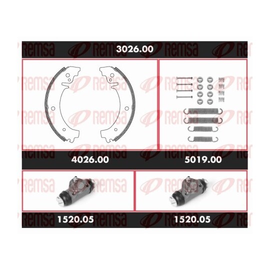 3026.00 - Brake Kit, drum brake 