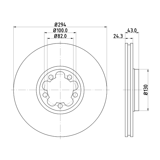 8DD 355 107-311 - Brake Disc 