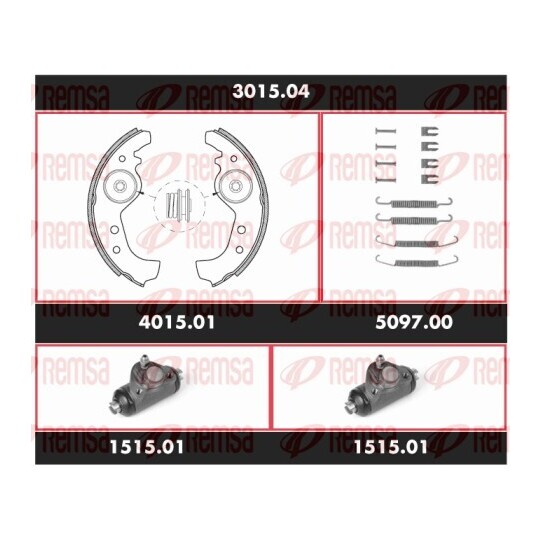 3015.04 - Brake Kit, drum brake 