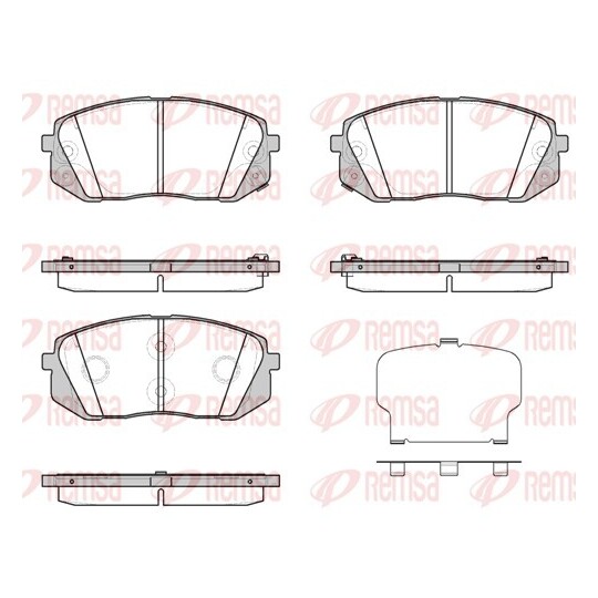 1302.43 - Brake Pad Set, disc brake 