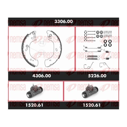 3306.00 - Brake Kit, drum brake 