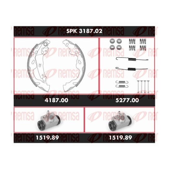 SPK 3187.02 - Brake Kit, drum brake 