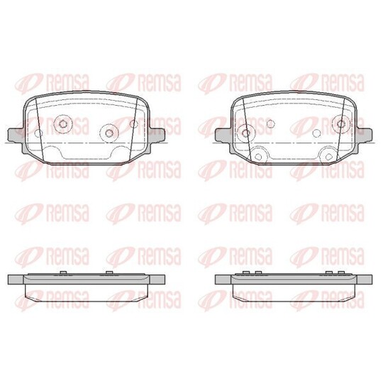 1934.00 - Brake Pad Set, disc brake 