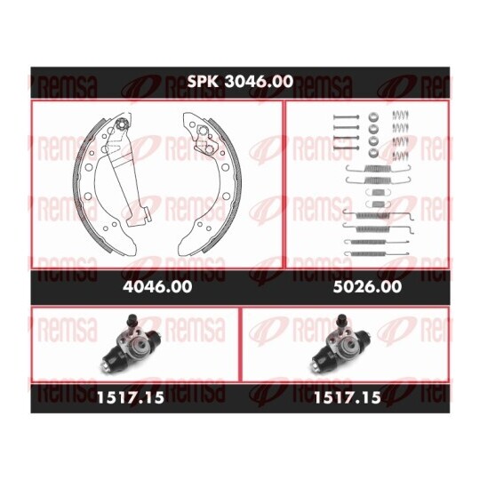 SPK 3046.00 - Brake Kit, drum brake 