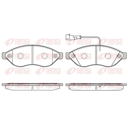 1237.11 - Brake Pad Set, disc brake 