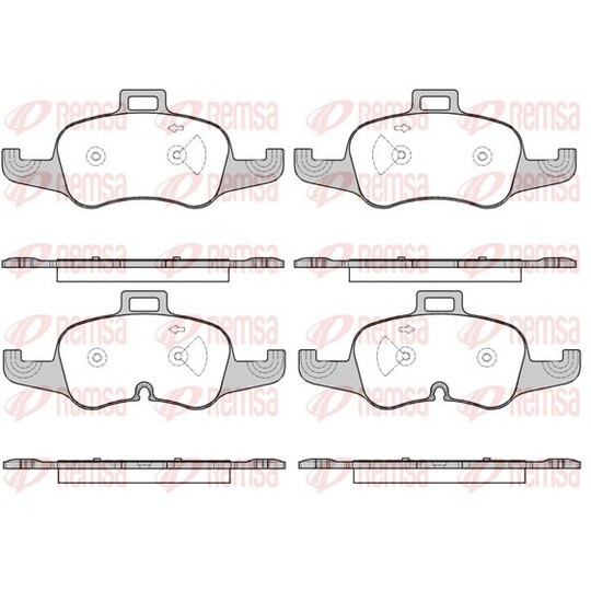 1653.00 - Brake Pad Set, disc brake 