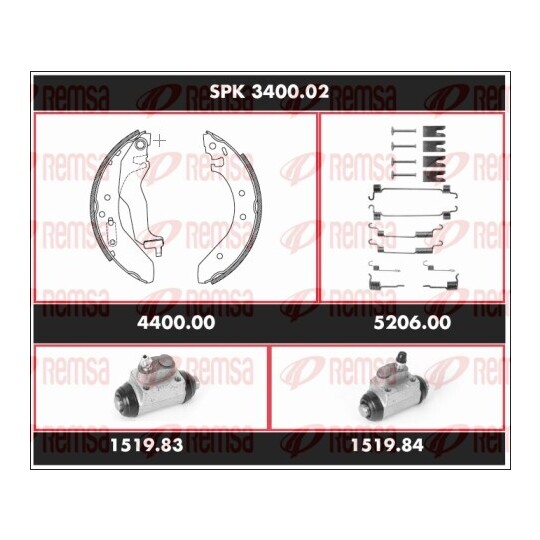 SPK 3400.02 - Bromssats, trumbroms 