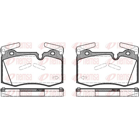 1374.00 - Brake Pad Set, disc brake 