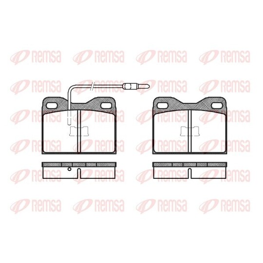 0008.14 - Brake Pad Set, disc brake 