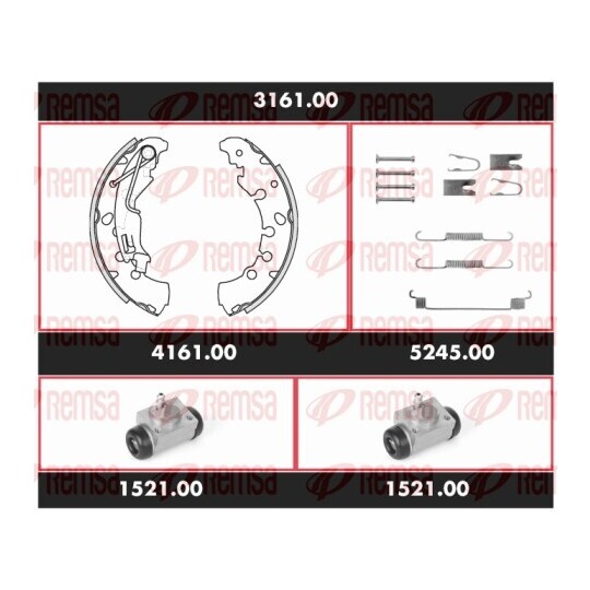 3161.00 - Brake Kit, drum brake 