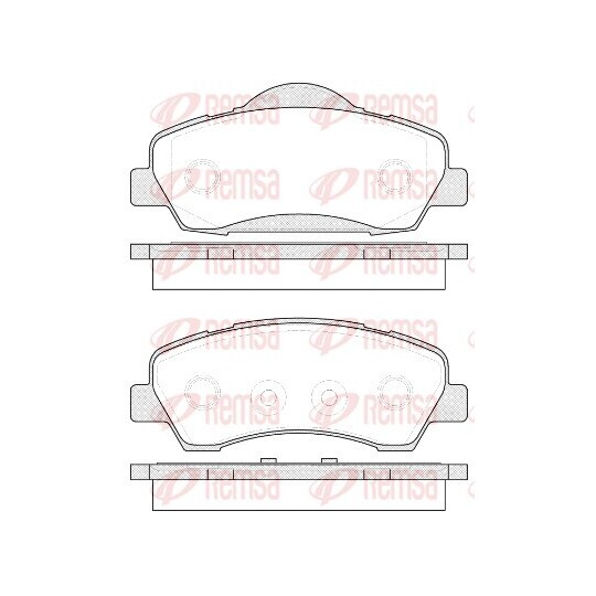 1530.00 - Brake Pad Set, disc brake 