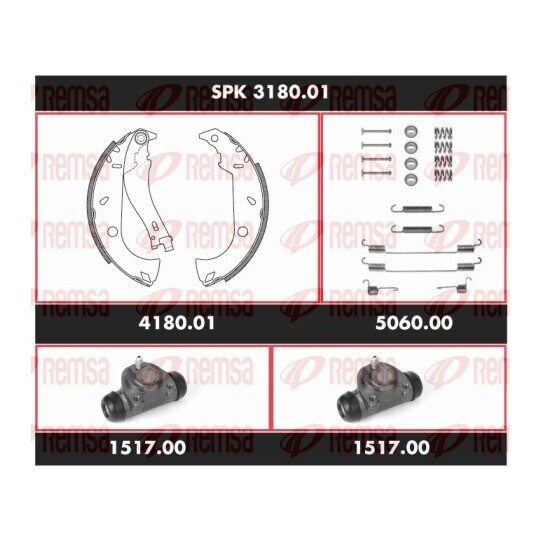 SPK 3180.01 - Bromssats, trumbroms 