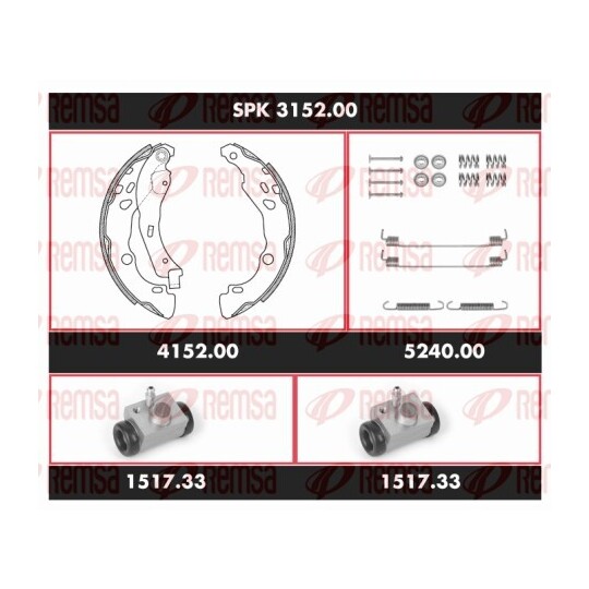 SPK 3152.00 - Brake Kit, drum brake 