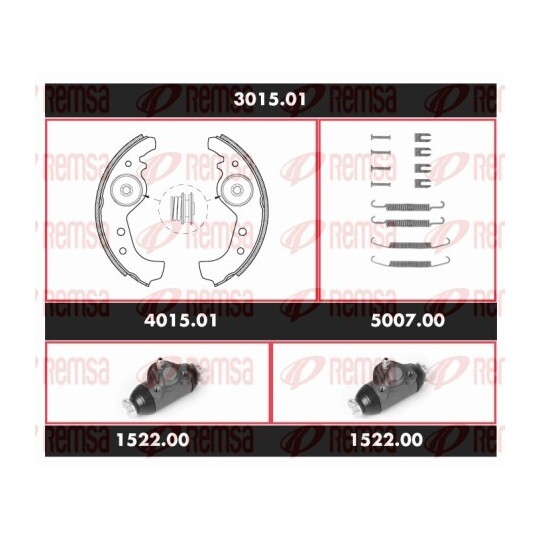 3015.01 - Bromssats, trumbroms 