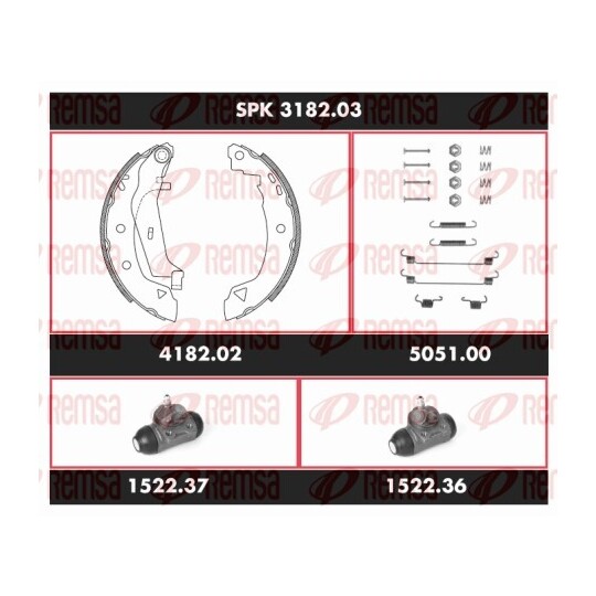 SPK 3182.03 - Bromssats, trumbroms 